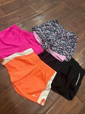 Nike Avia, Athletic Works Assorted Girls Shorts bundle of 4